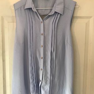 Sleeve less high low blouse